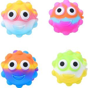4 Piece of Squeeze Eyes Pop It Easter Toys Assorted